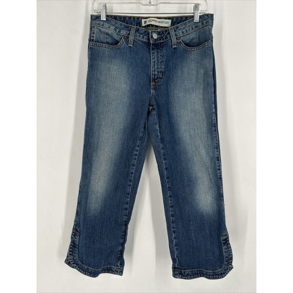 Vintage 2001 Women's Gap Jeans Cropped Boot Cut Stretch Size‎ 8 30x24 - Picture 1 of 8